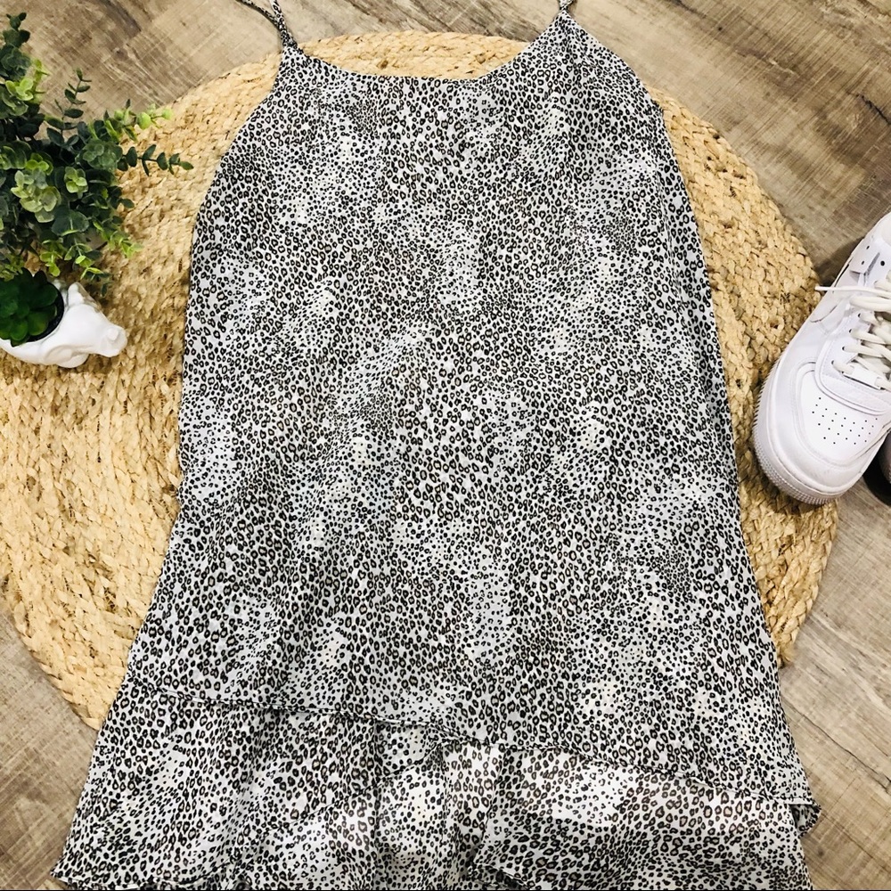 Bison Bisou Leopard Flirty Tank Dress - Picture 4 of 13